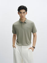 Men's Green 80s Soft Knit Polo Shirt